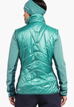 WOMEN SCHÖFFEL Trek & Hike<Hybrid gilet with sustainable padding green