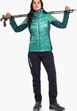 WOMEN SCHÖFFEL Trek & Hike<Hybrid gilet with sustainable padding green