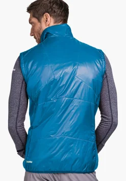MEN SCHÖFFEL Trek & Hike<Hybrid vest with recycled padding blue