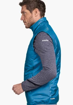 MEN SCHÖFFEL Trek & Hike<Hybrid vest with recycled padding blue