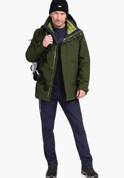MEN SCHÖFFEL Trek & Hike|Double Jackets<3in1 hiking jacket with thermal inner red