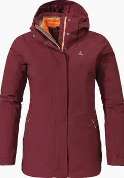 WOMEN SCHÖFFEL Trek & Hike|Double Jackets<3in1 hiking jacket with thermal inner red