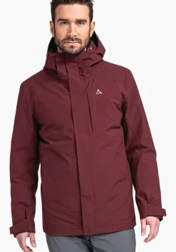 MEN SCHÖFFEL Trek & Hike|Double Jackets<3in1 hiking jacket with thermal inner red