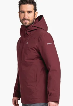MEN SCHÖFFEL Trek & Hike|Double Jackets<3in1 hiking jacket with thermal inner red