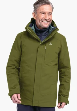 MEN SCHÖFFEL Trek & Hike|Double Jackets<3in1 hiking jacket with thermal inner red