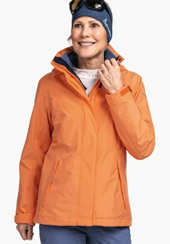 WOMEN SCHÖFFEL Trek & Hike|Double Jackets<3in1 hiking jacket with zip-out fleece red