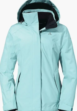 WOMEN SCHÖFFEL Trek & Hike|Double Jackets<3in1 hiking jacket with zip-out fleece red