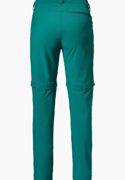 WOMEN SCHÖFFEL Trek & Hike|Pants Zip Off<Light summer pants with zip-off function green