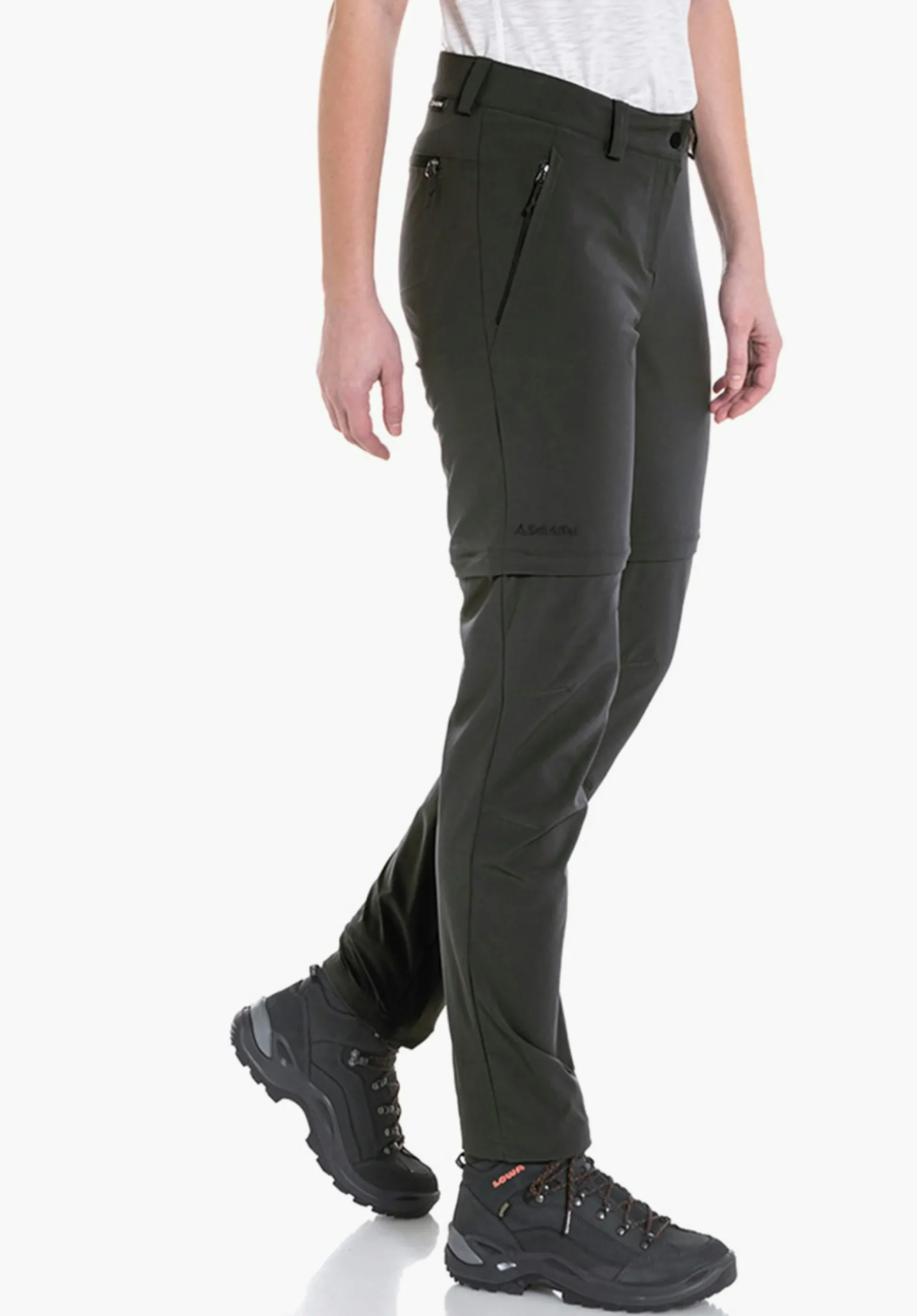 WOMEN SCHÖFFEL Trek & Hike|Pants Zip Off<Light summer pants with zip-off function green