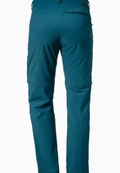 WOMEN SCHÖFFEL Trek & Hike|Pants Zip Off<Light summer pants with zip-off function green