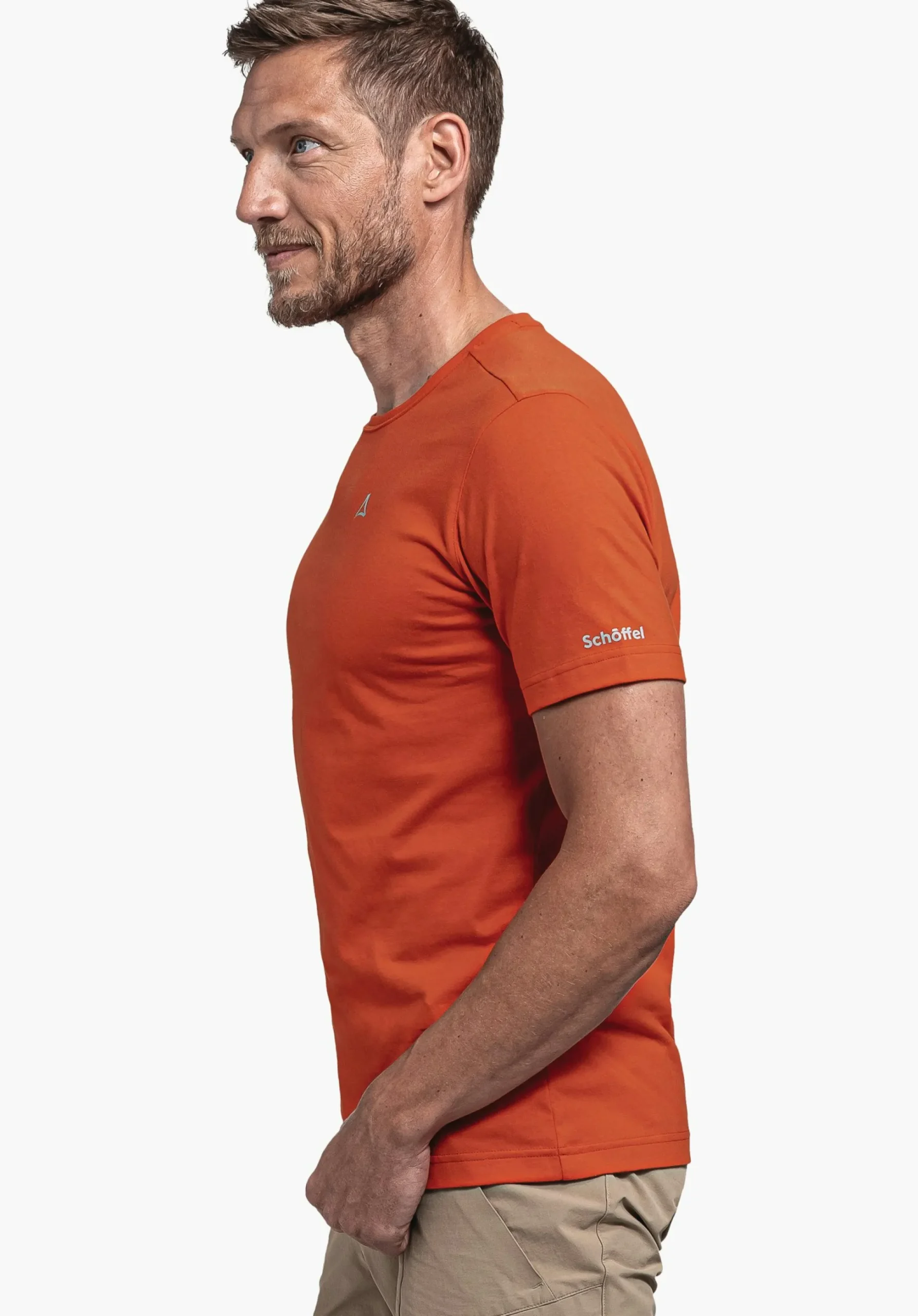 MEN SCHÖFFEL <Lightweight & quick drying t-shirt orange