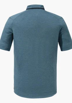 MEN SCHÖFFEL Bike<Lightweight bike shirt with half zip orange