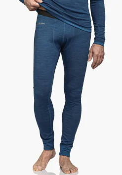 MEN SCHÖFFEL Trek & Hike|Skiing<Long underpants with soft merino wool blue