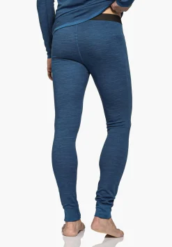 MEN SCHÖFFEL Trek & Hike|Skiing<Long underpants with soft merino wool blue