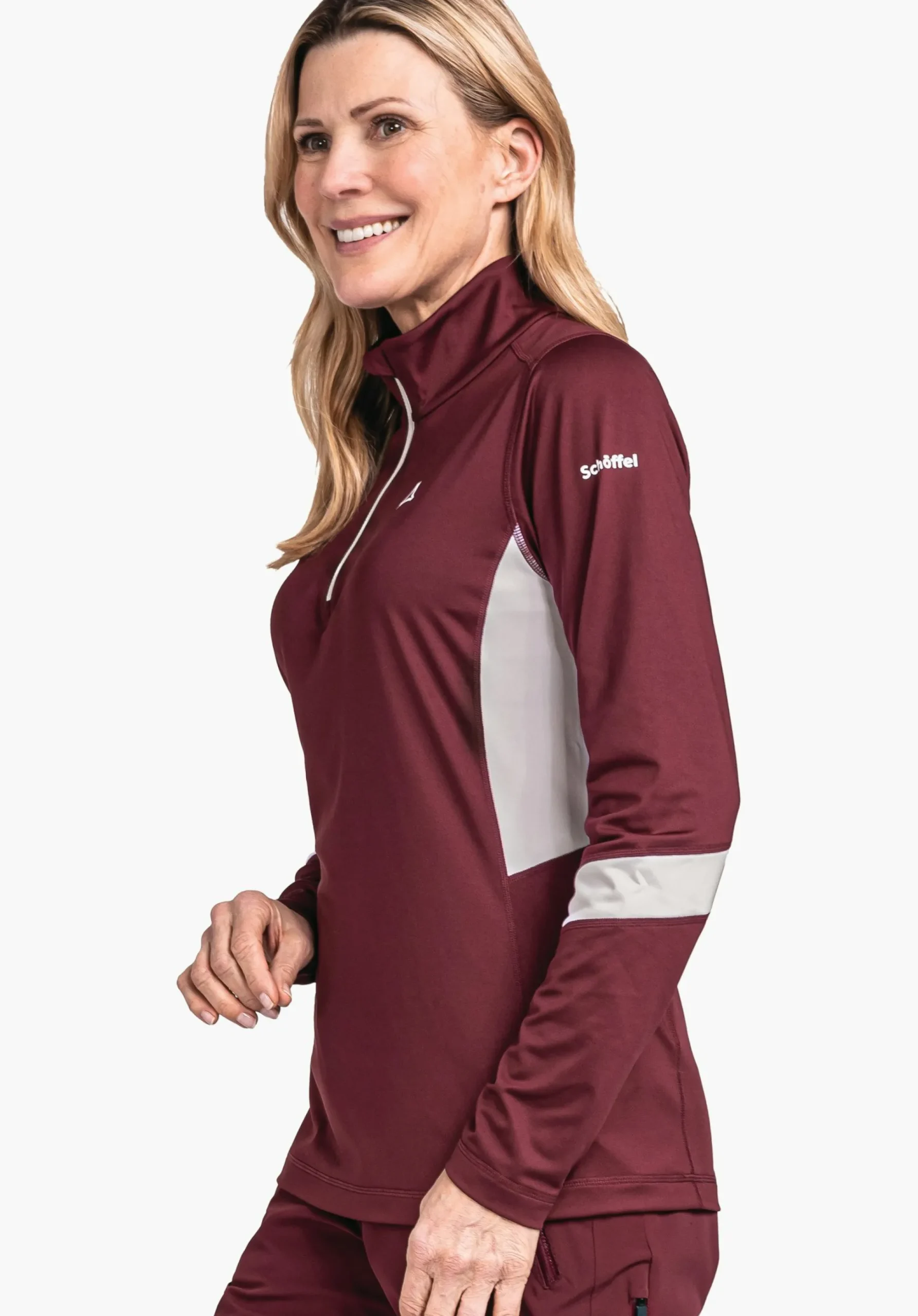 WOMEN SCHÖFFEL Skiing<Longsleeve made of recycled material red