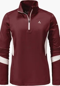 WOMEN SCHÖFFEL Skiing<Longsleeve made of recycled material red