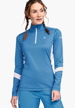 WOMEN SCHÖFFEL Skiing<Longsleeve made of recycled material red