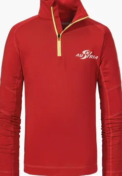 CHILDREN SCHÖFFEL Ski<Longsleeve with high collar red