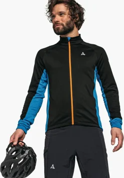MEN SCHÖFFEL Bike<Longsleeve with three-part back pocket orange