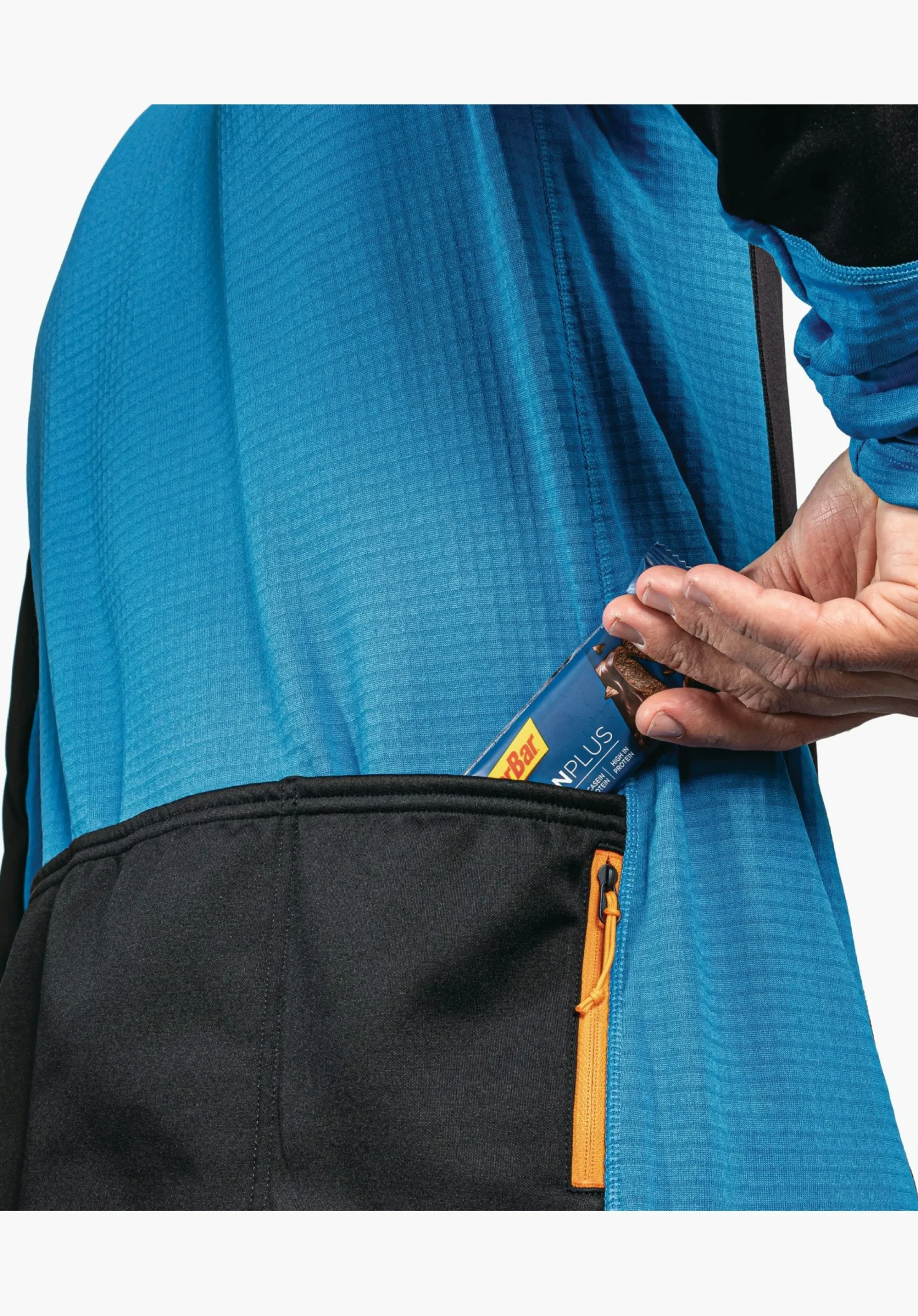 MEN SCHÖFFEL Bike<Longsleeve with three-part back pocket orange