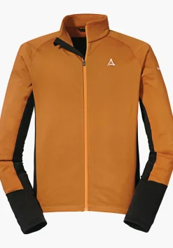 MEN SCHÖFFEL Bike<Longsleeve with three-part back pocket orange