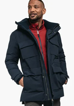 MEN SCHÖFFEL Travel/Leisure|Parka / Coat<Modern waterproof down parka red