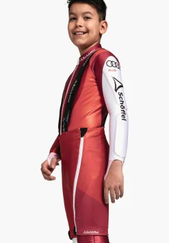 CHILDREN SCHÖFFEL Ski<Overshirt racing pants for kids in ÖSV look red