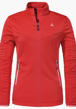 WOMEN SCHÖFFEL <Quick drying hiking fleece jacket rot