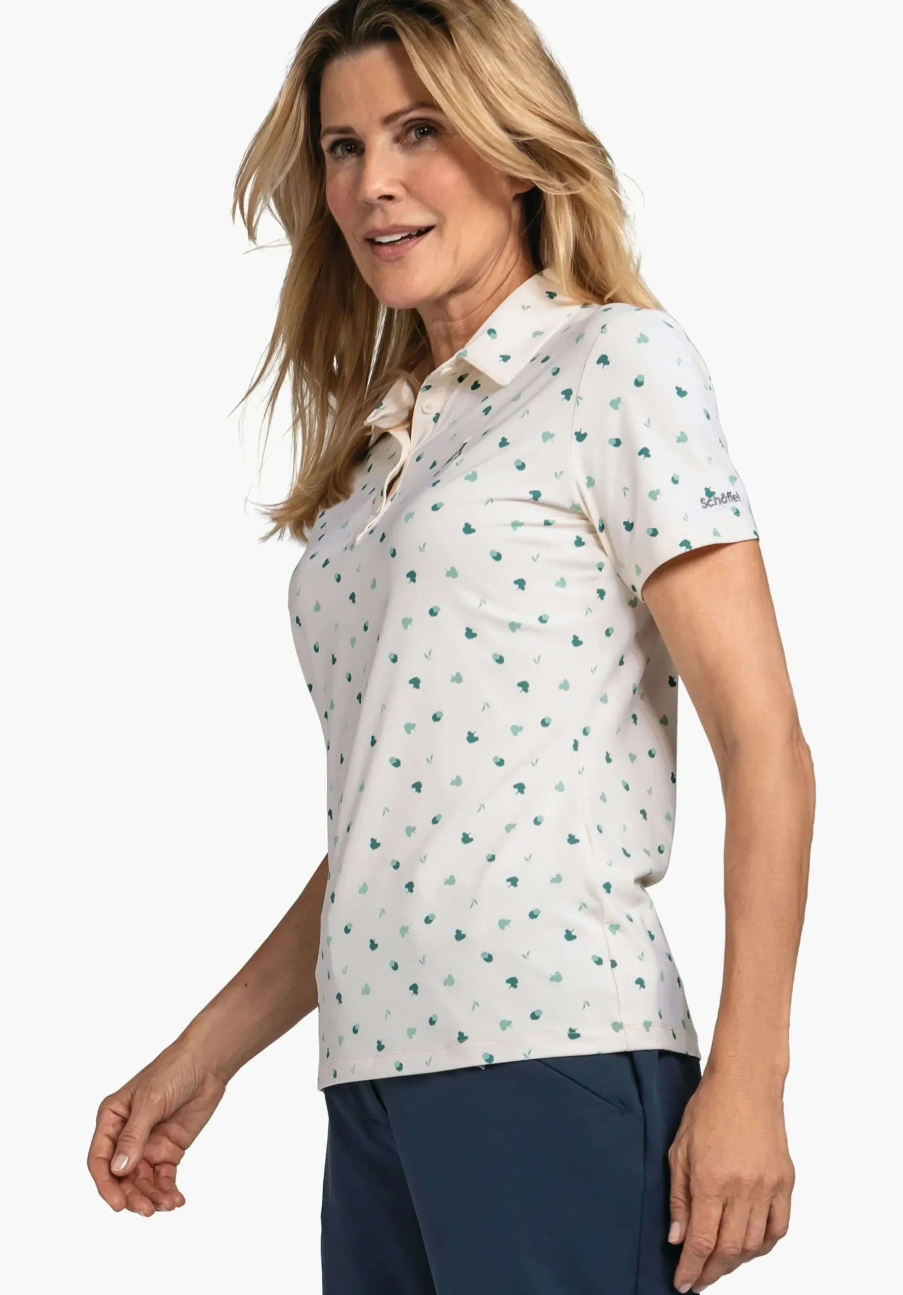 WOMEN SCHÖFFEL Trek & Hike<Quick drying hiking polo shirt white