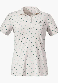 WOMEN SCHÖFFEL Trek & Hike<Quick drying hiking polo shirt white
