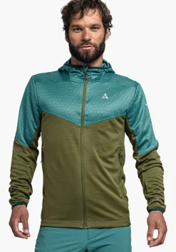 MEN SCHÖFFEL <Quick drying hoody for the mountains orange