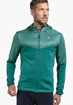 MEN SCHÖFFEL <Quick drying hoody for the mountains orange