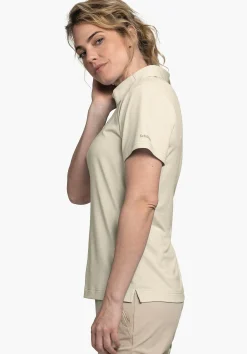 WOMEN SCHÖFFEL <Quick drying polo shirt weiß