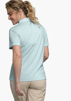 WOMEN SCHÖFFEL <Quick drying polo shirt weiß