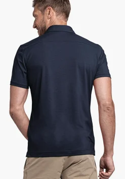 MEN SCHÖFFEL <Quick drying polo shirt orange