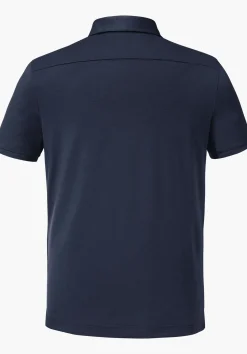 MEN SCHÖFFEL <Quick drying polo shirt orange