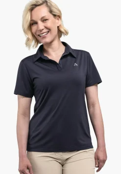 WOMEN SCHÖFFEL <Quick drying polo shirt weiß