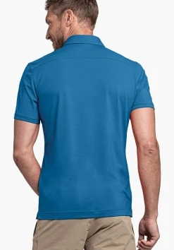 MEN SCHÖFFEL <Quick drying polo shirt orange