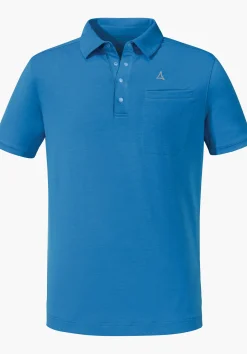 MEN SCHÖFFEL <Quick drying polo shirt orange