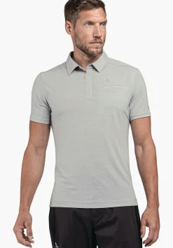 MEN SCHÖFFEL <Quick drying polo shirt orange