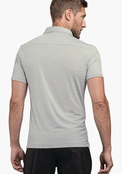 MEN SCHÖFFEL <Quick drying polo shirt orange