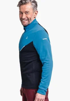 MEN SCHÖFFEL Skiing<Recycled and comfortable fleece jacket blue
