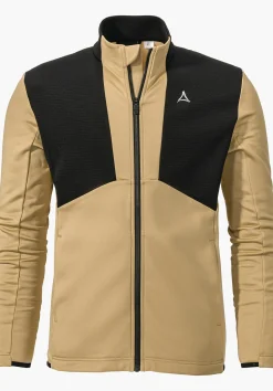 MEN SCHÖFFEL Skiing<Recycled fleece with high thermal performance beige