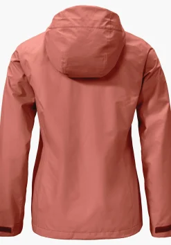 WOMEN SCHÖFFEL Trek & Hike|Outdoor Jackets<Robust, wind- and waterproof rain jacket red