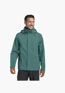 MEN SCHÖFFEL Trek & Hike|Outdoor Jackets<Robust, wind- and waterproof rain jacket grün