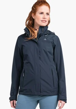 WOMEN SCHÖFFEL Trek & Hike|Outdoor Jackets<Robust, wind- and waterproof rain jacket red