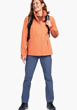 WOMEN SCHÖFFEL Trek & Hike|Outdoor Jackets<Robust, wind- and waterproof rain jacket red
