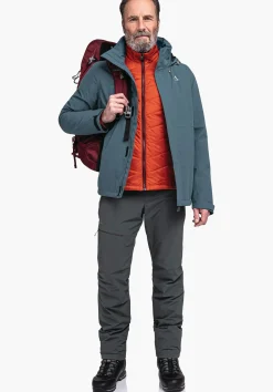 MEN SCHÖFFEL Trek & Hike|Outdoor Jackets<Robust, wind- and waterproof rain jacket grün