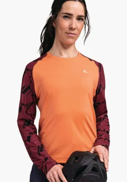 WOMEN SCHÖFFEL Bike<Shirt with good moisture transport orange