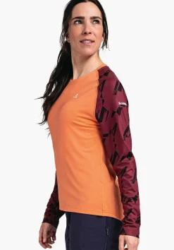 WOMEN SCHÖFFEL Bike<Shirt with good moisture transport orange